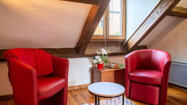 Living area - Gite de France for 2 People (Pont-de-Montvert-Sud-Mont-Lozere)