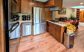 Microwave, oven, stovetop, dishwasher