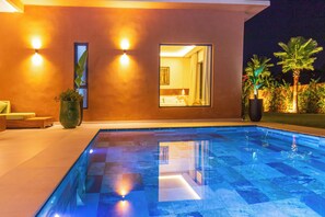 Pool - Villa Jamila Marrakech - Authentic luxury and heated private pool. (Marrakech)