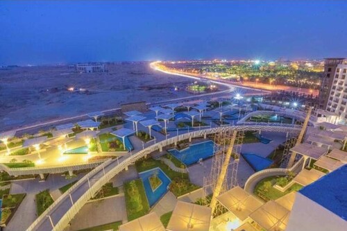 elegant hotel studio Porto New Cairo pool access