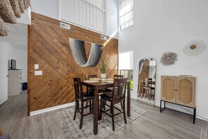 Dining - Sleek Coastal Escape | Walk to Beach + Heated Pool (Panama City Beach)