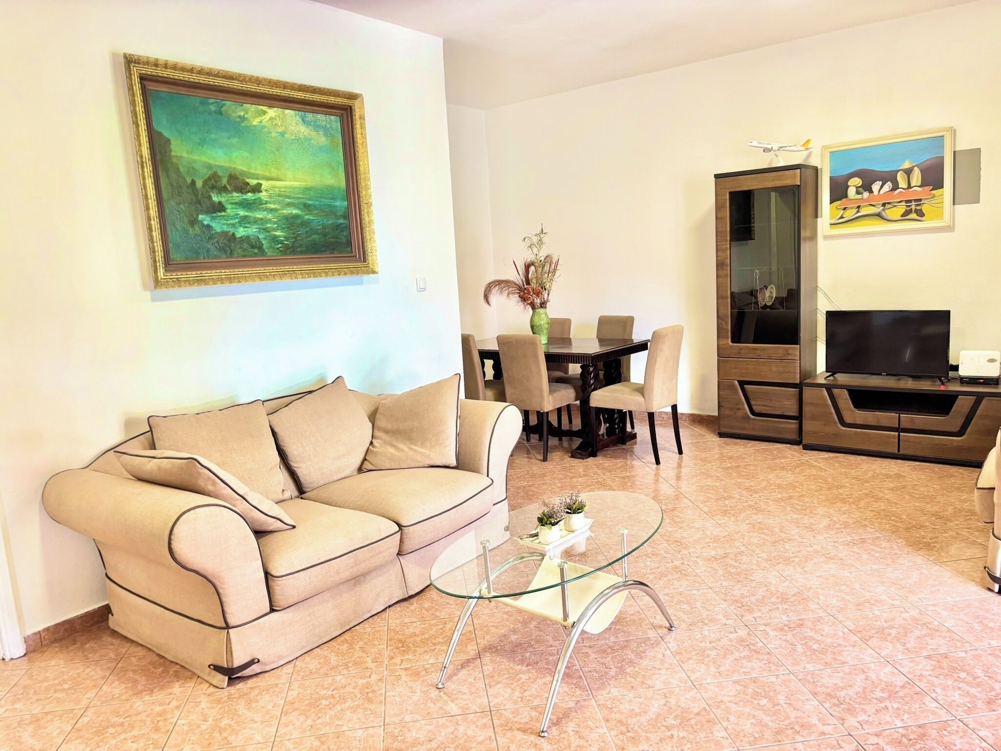 Superior Twin Room, Sea View | Living area