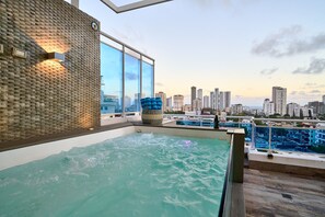 A heated pool