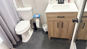 Towels, soap, toilet paper