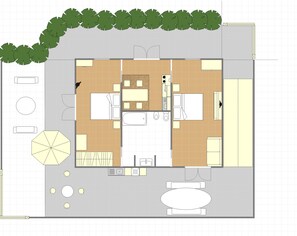 Villa | 2 habitaciones y internet 