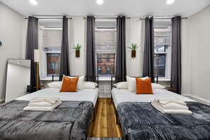2 habitaciones, escritorio, tabla de planchar con plancha y wifi 