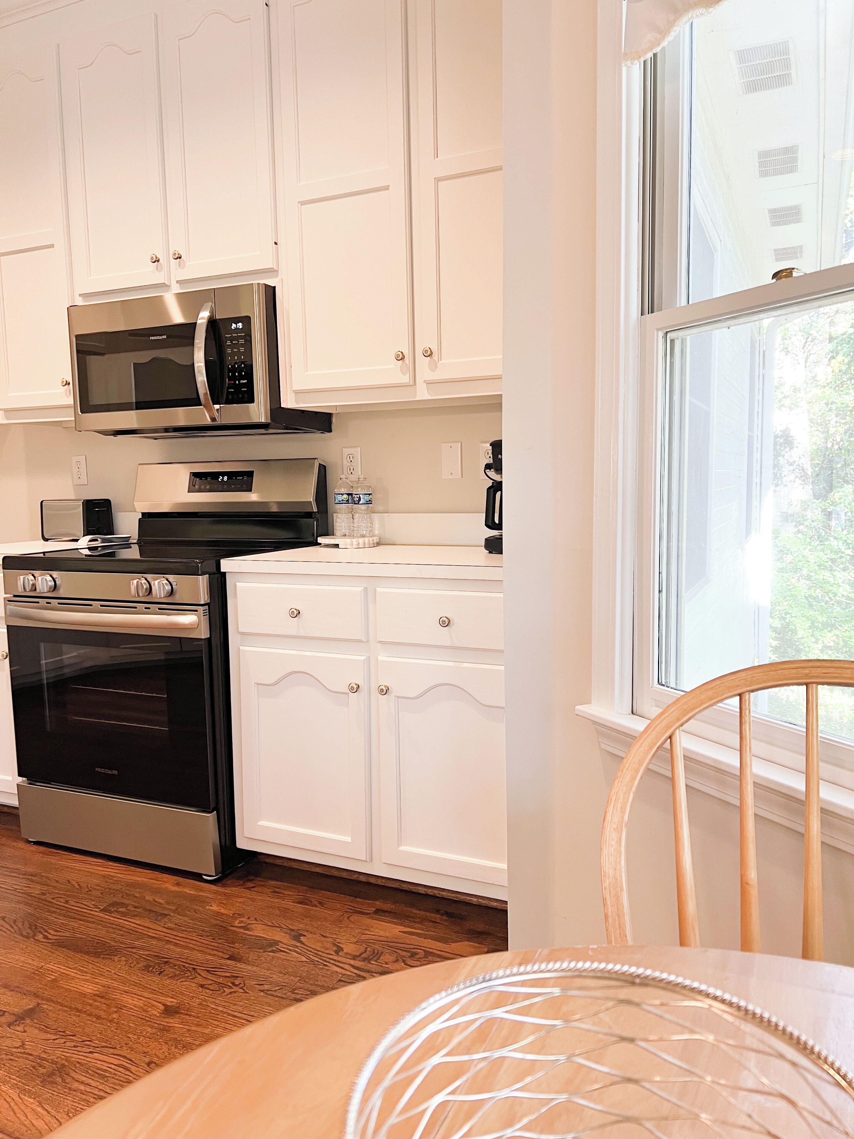 Microwave, oven, stovetop, dishwasher