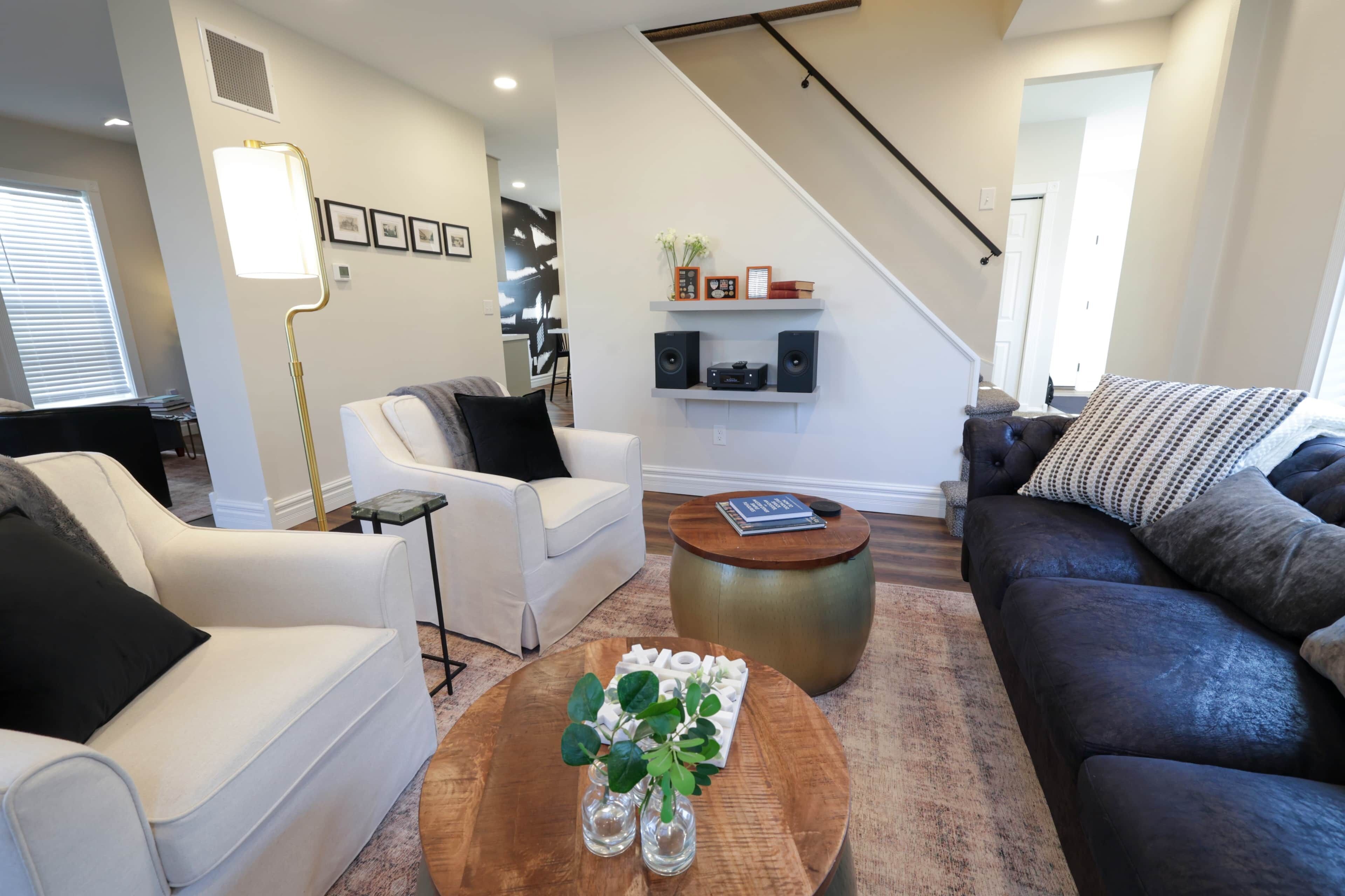 壁炉、立体声音响