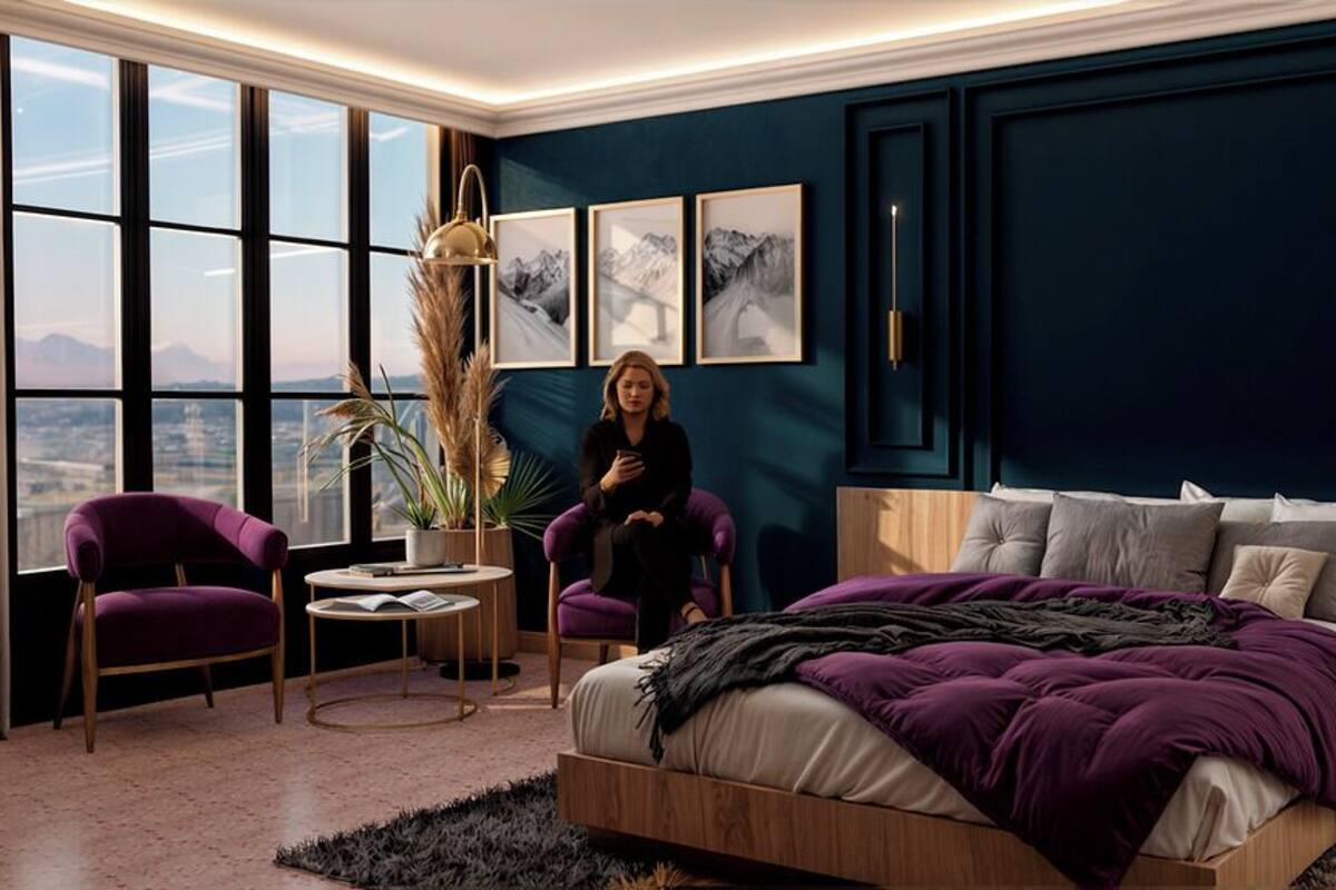 Habitación Deluxe con 1 cama matrimonial o 2 individuales, vista a la ciudad | Cortinas blackout y wifi gratis