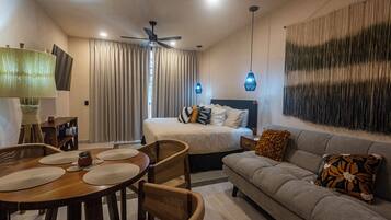 Superior Studio, 1 King Bed with Sofa bed, Private Pool, Garden View | In-room safe, iron/ironing board, free WiFi