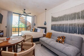 Superior Studio, 1 King Bed with Sofa bed, Private Pool, Garden View | In-room safe, iron/ironing board, free WiFi