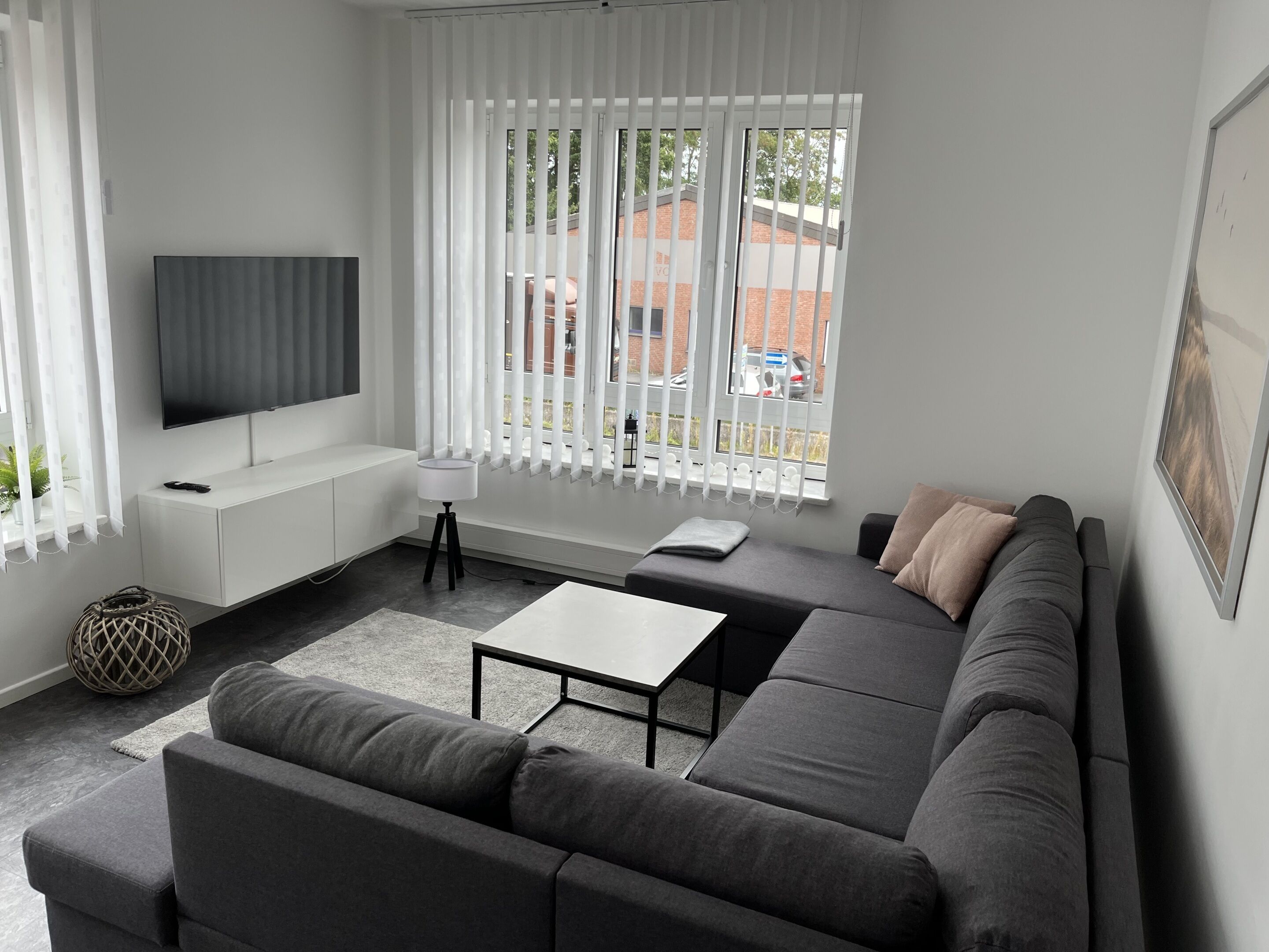 Wohnzimmer mit Schlafcouch