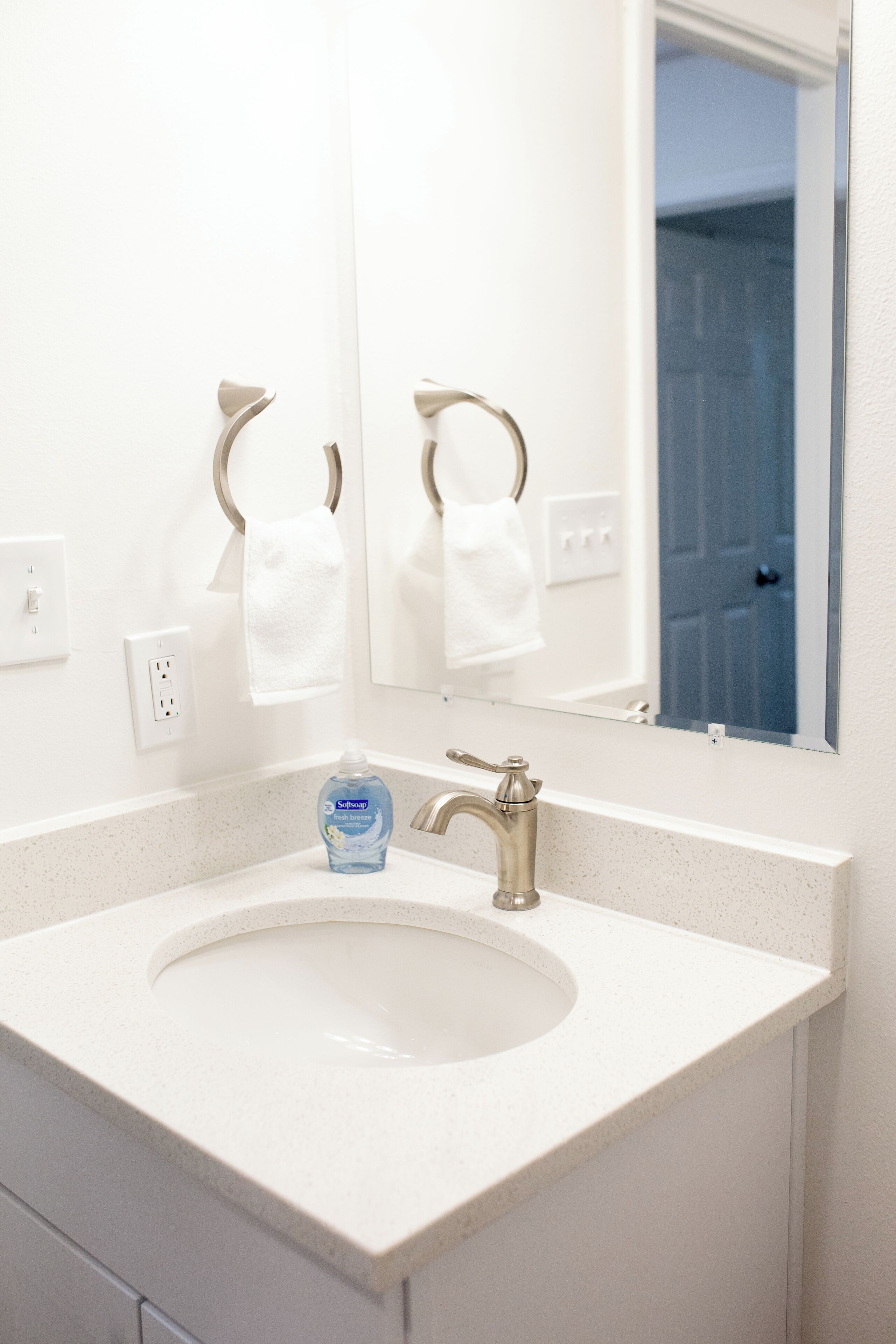Towels, soap, toilet paper