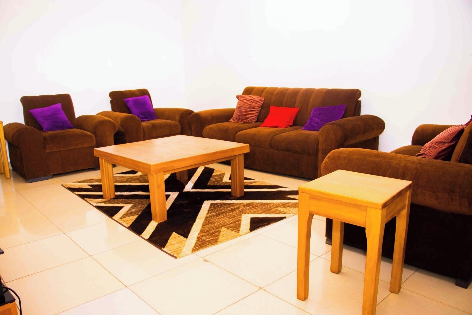 Área de estar no saguão