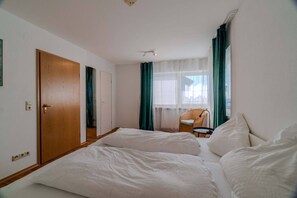 Desk, iron/ironing board, travel cot, free WiFi