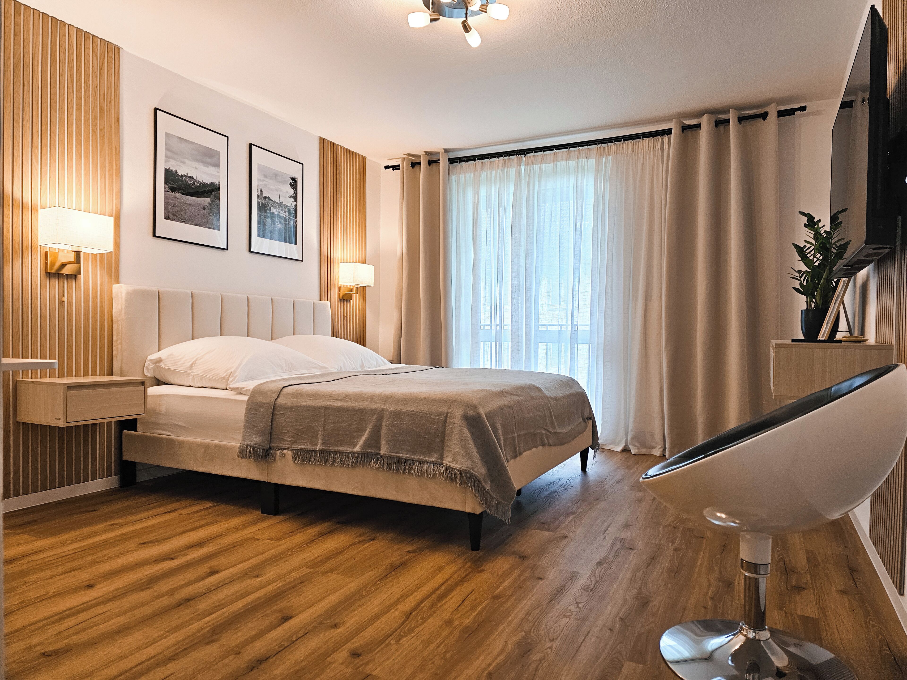 2 chambres, bureau, lit parapluie, Wi-Fi gratuit