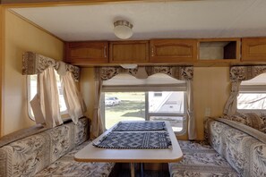 Interior - 2 Mi to Lake Guntersville: Peaceful Camper Home (Langston)