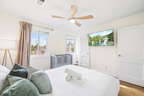 3 多间卧室、熨斗/熨衣板、WiFi、床单