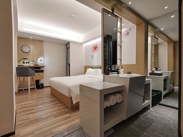 In-room safe, desk