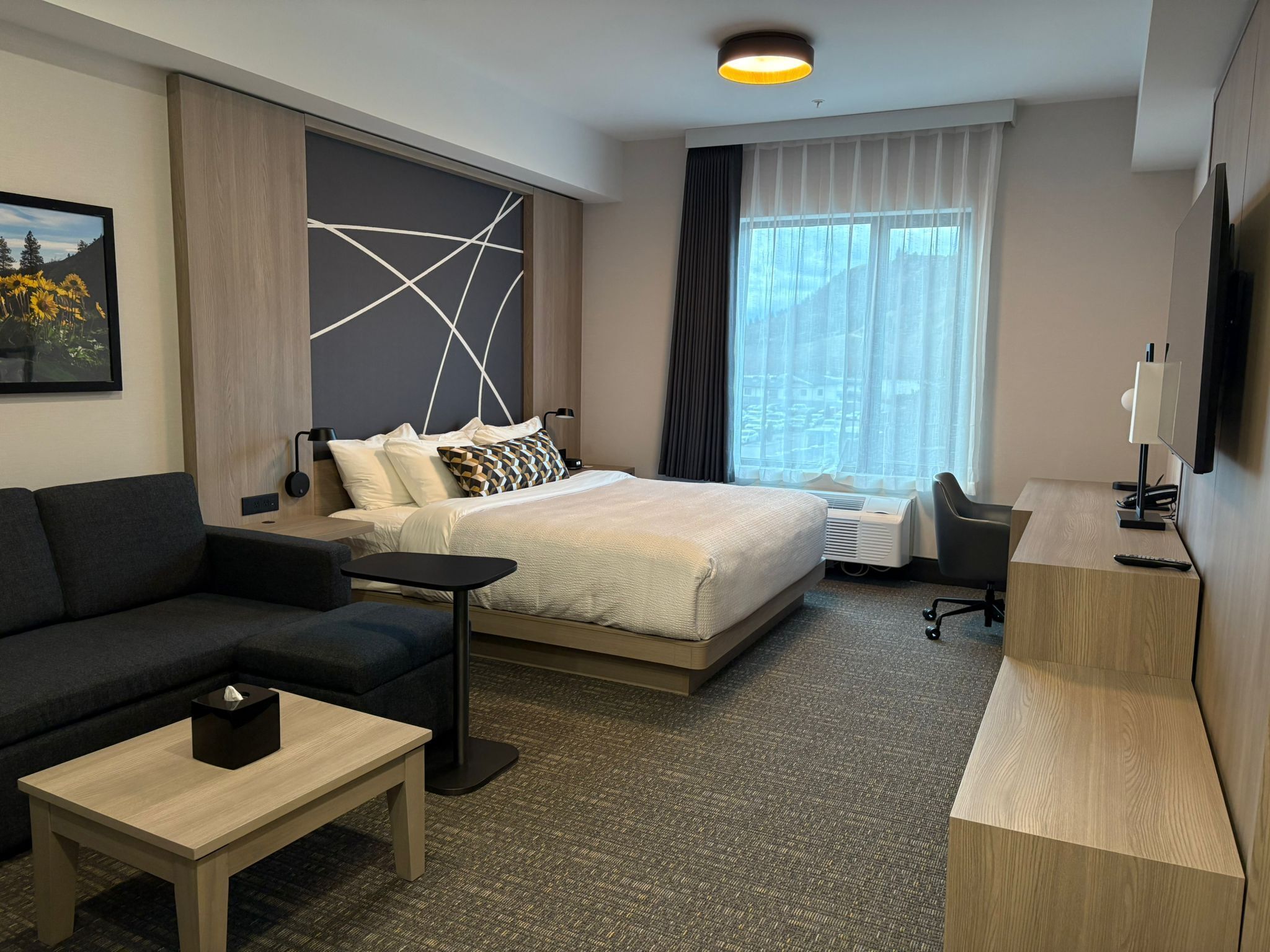 Huone, 1 suuri parisänky, tupakointi kielletty (Sofabed)