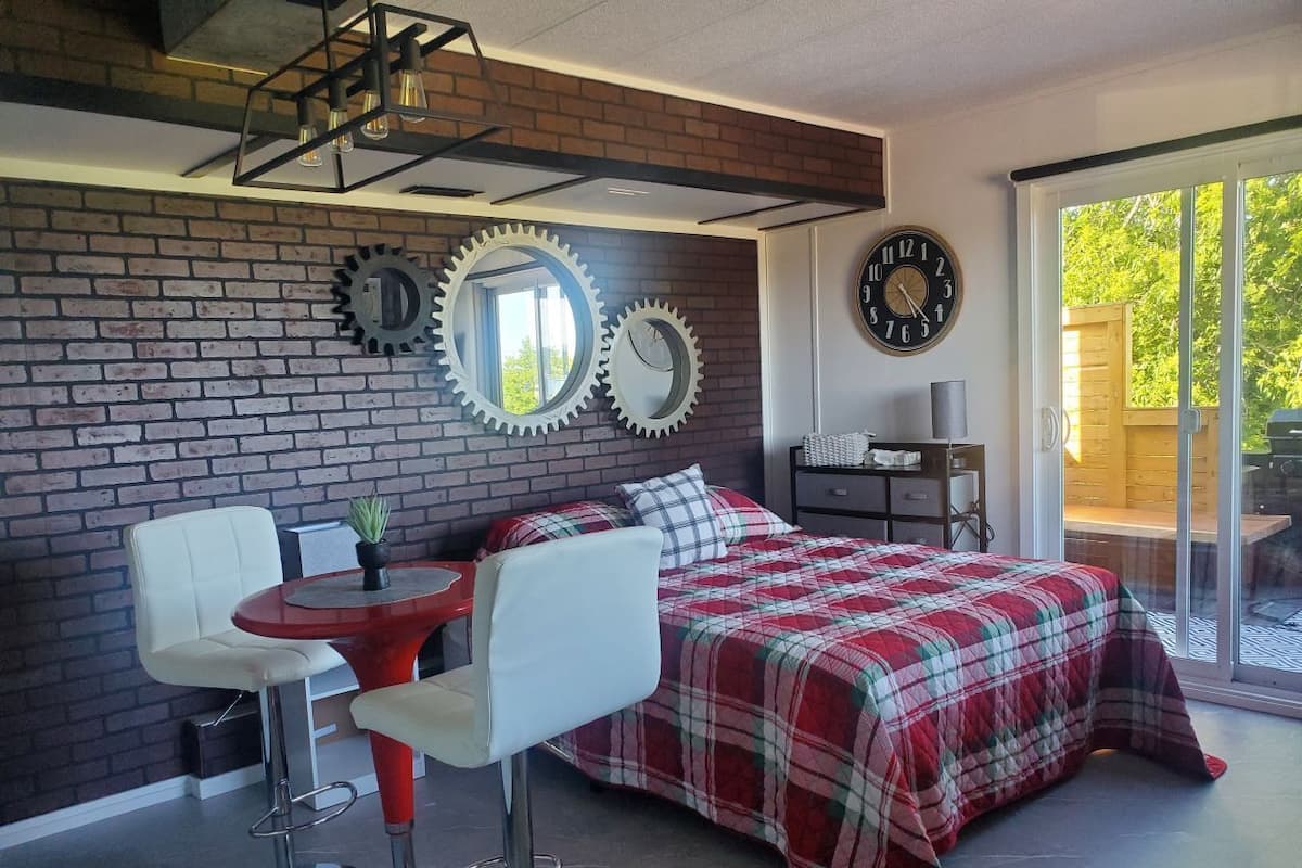 Chalet familiar, vista al lago | Área de sala de estar