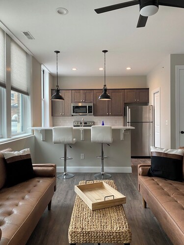 Luxury Loft/2 Beds - Civic Center/Cafe/Brewery/Farmers Market - FREE Garage Park