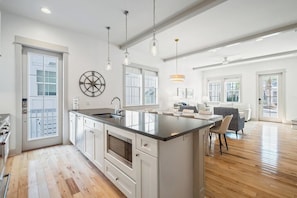 Fridge, microwave, oven, stovetop - Anchor's Away is a Spacious 5-bedroom retreat in Seacrest Beach with Lagoon Pool access and bikes! (Seacrest Beach)