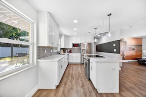 Microwave, oven, stovetop, dishwasher