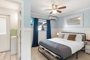 1 غرفة نوم ومكواة/لوح كي وواي فاي مجانًا وملاءات أسرّة