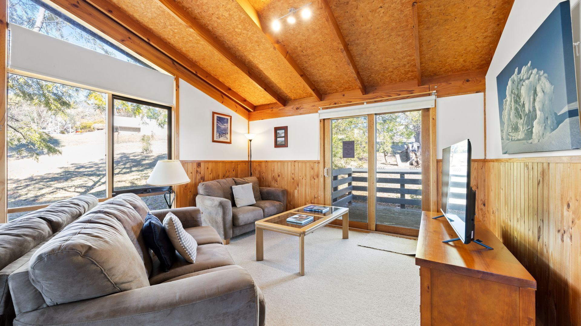 Smart-TV, Kamin, Bücher