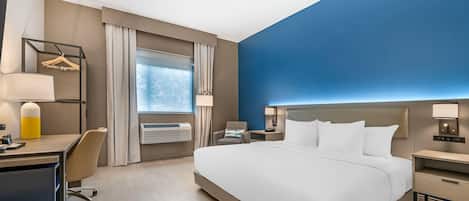 Chambre, 1 très grand lit, accessible aux personnes à mobilité réduite, non-fumeur