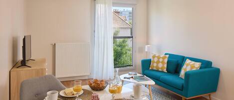 Apartment, 1 Queen-Bett, Nichtraucher (Upgrade) | Wohnbereich