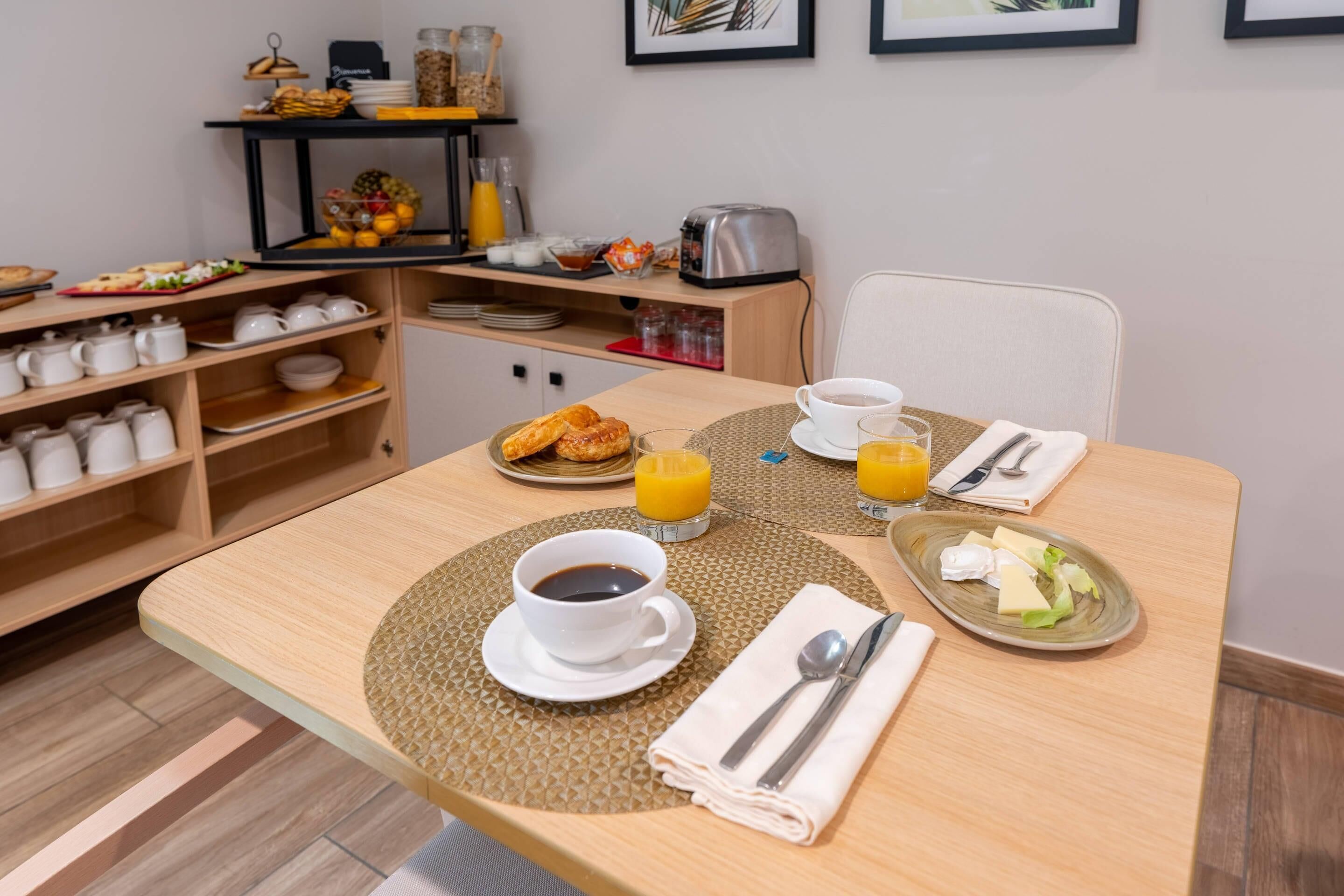Daily continental breakfast for a fee