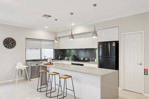 Microwave, oven, stovetop, dishwasher