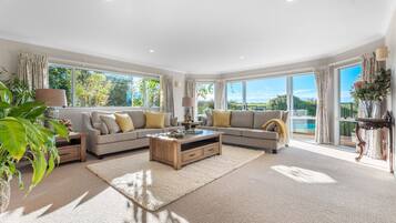 Älytelevisio, takka, työhuone