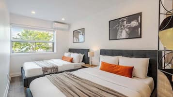 2 室のベッドルーム、アイロン / アイロン台、WiFi、ベッドシーツ