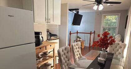 3-bedroom apartment in charming Roselle with AC and private parking