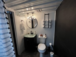 Towels, soap, toilet paper