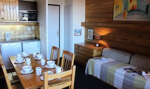 Dining - Eterlous Apartment 35ma2 6P Beautiful View Resort Center (Les Belleville)