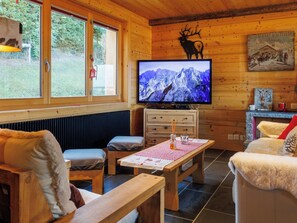 Fernseher, Kamin
