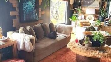 Televisión, chimenea