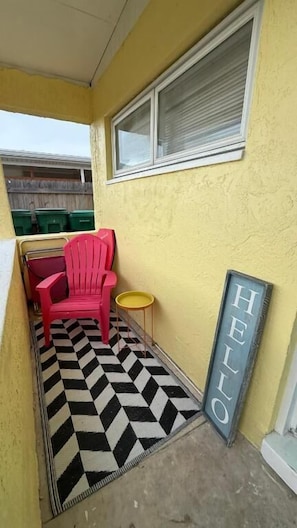 Deluxe House, Private Pool, Garden View | Terrace/patio - Tropical 2 Bed Beach Villas Unit A (Cocoa Beach)