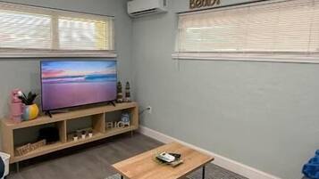 Deluxe-Haus, eigener Pool, Gartenblick | Wohnbereich