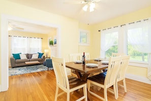 Dining - Private Mountain Cottage with Hot Tub, Fire Pit, and Fenced Yard Near Asheville (Mars Hill)
