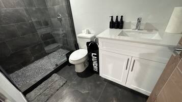 Towels, soap, toilet paper