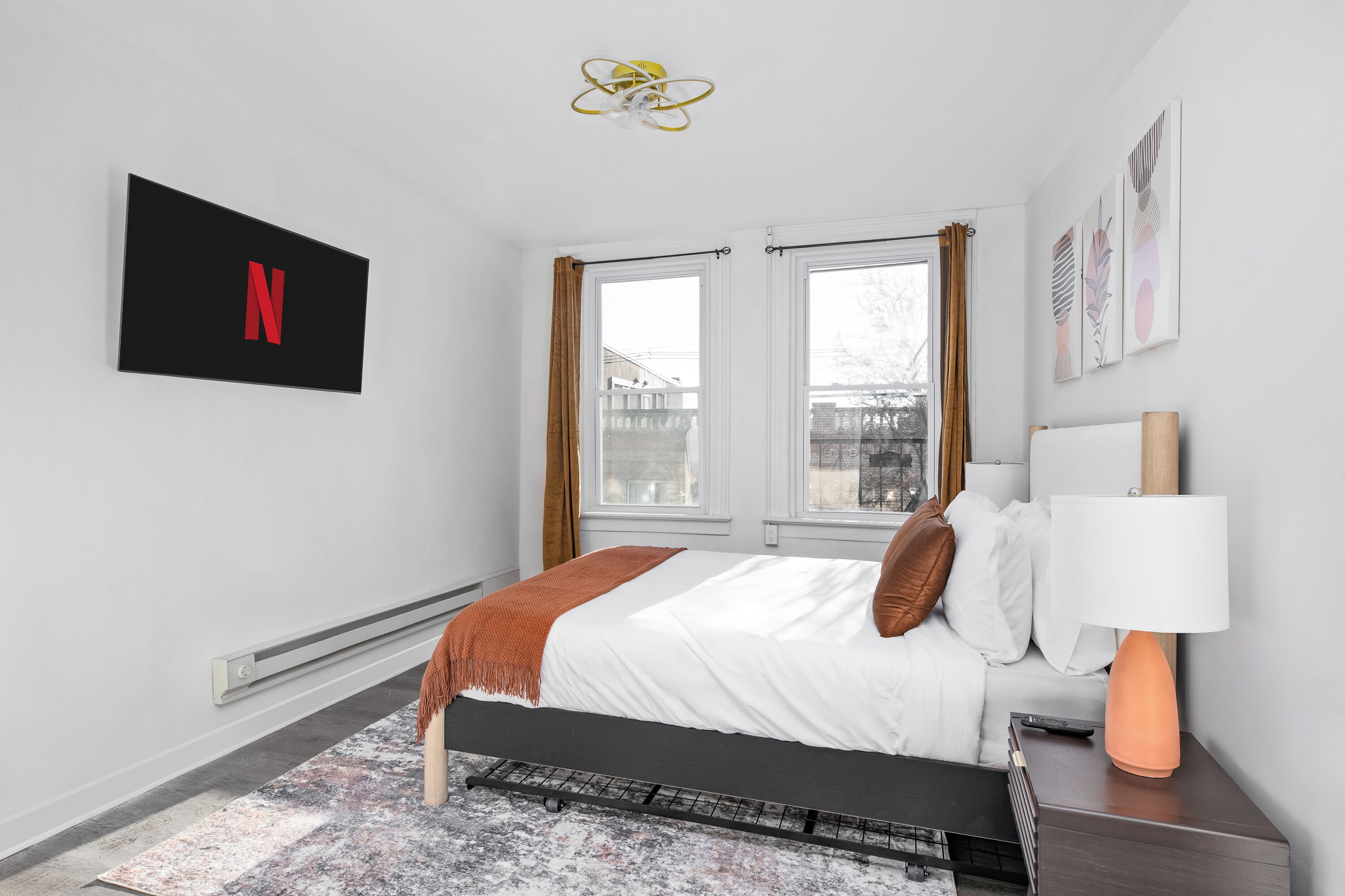 3 habitaciones, internet y ropa de cama 