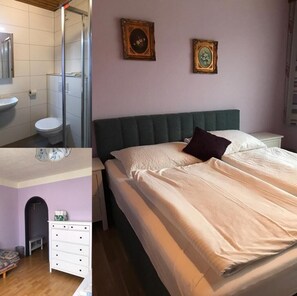 1 soveværelse, sengetøj