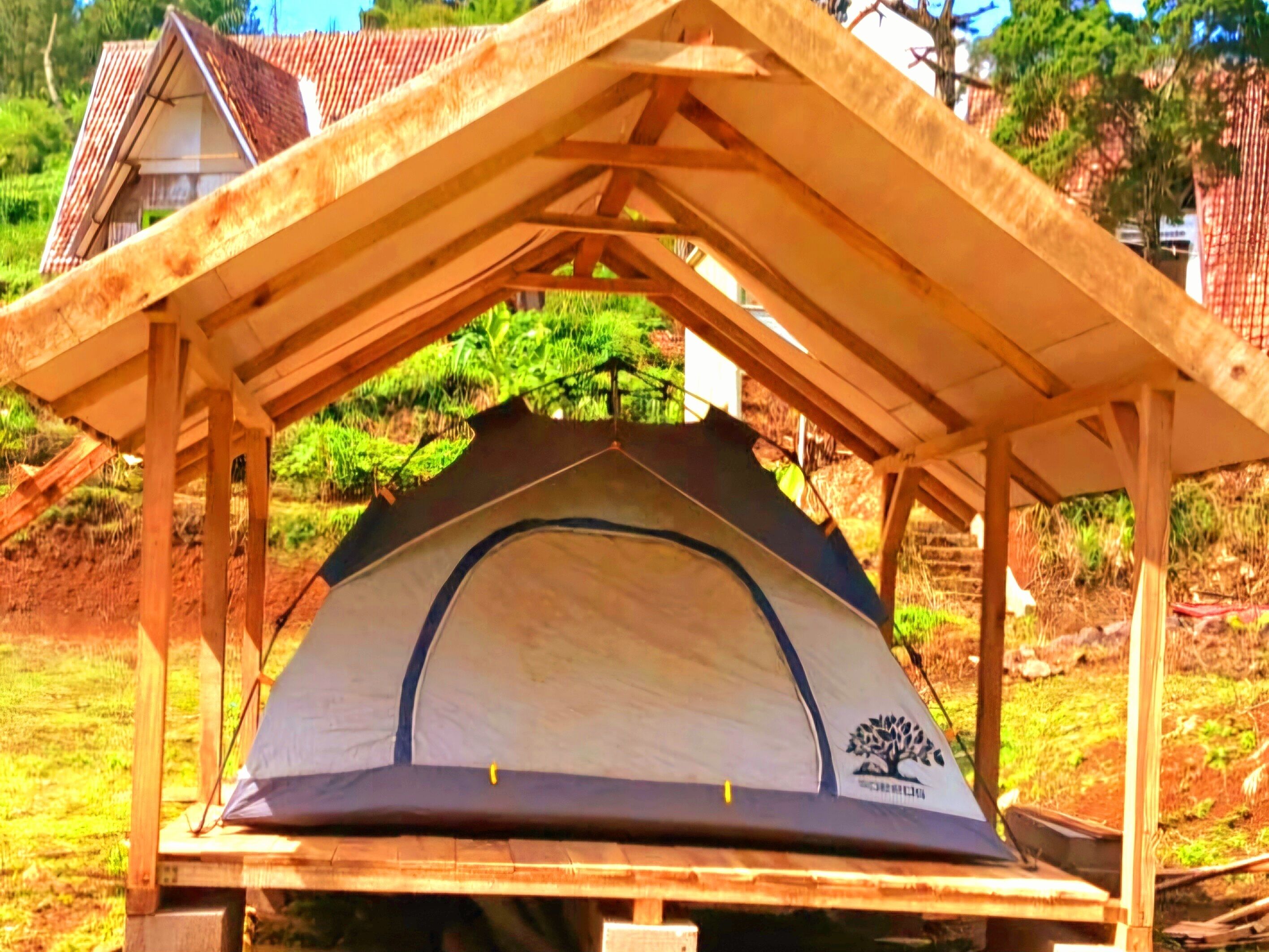 小型帐篷房, 露台, 山景 | 高档床上用品、免费 WiFi、床单