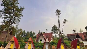 Kabin Romantis, patio, pemandangan gunung | Fasilitas kamar