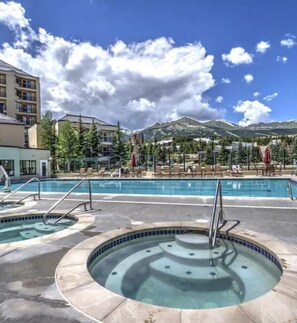 A heated pool